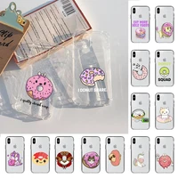 maiyaca cartoon donut phone case for iphone 11 12 13 mini pro xs max 8 7 6 6s plus x 5s se 2020 xr cover