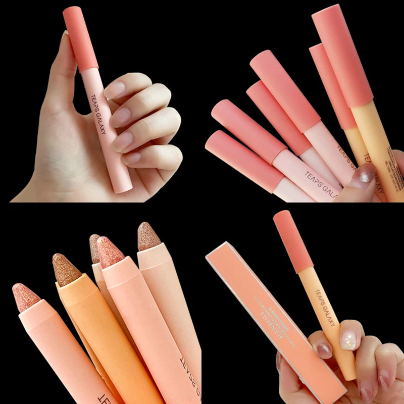 Карандаш с шелкографией и блестками стойкая водостойкая блестящая подводка для