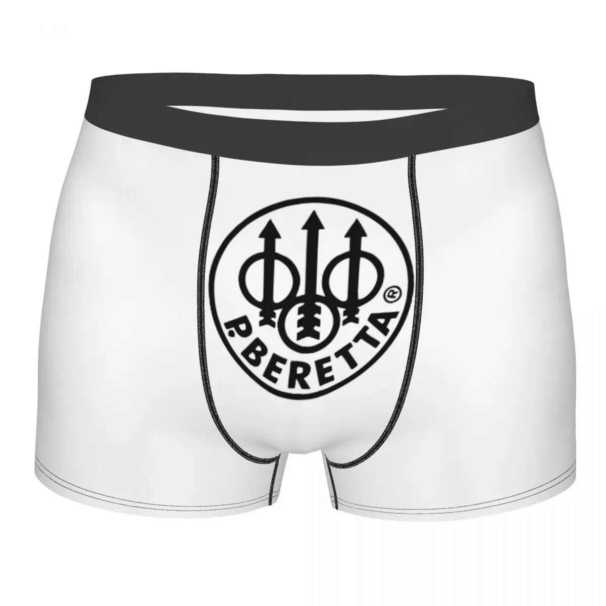 

Мужское нижнее белье Beretta с логотипом пистолета, боксеры, трусы, забавные мягкие трусы для мужчин