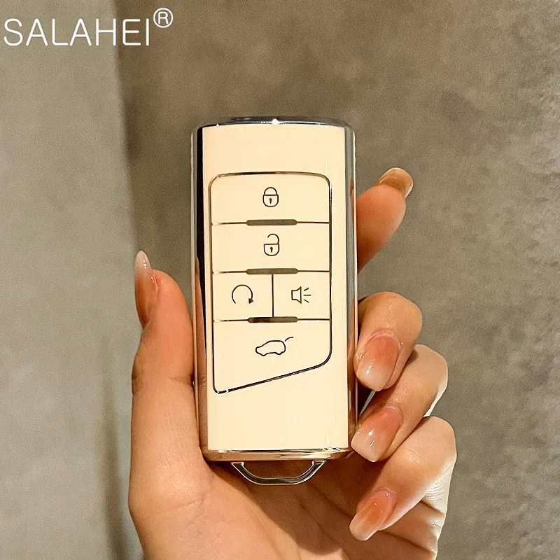 

New Fashion Car Key Case Cover Shell TPU For GAC Trumpchi GS4 GM8 GA3 GA6 SGS7 GA4 GS5 GS3 Legend GS8 Protector Auto Accessories
