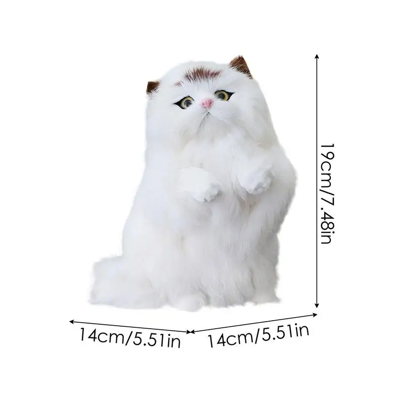 Милая имитация кошки плюшевая игрушка мягкая подушка для котенка детская кукла