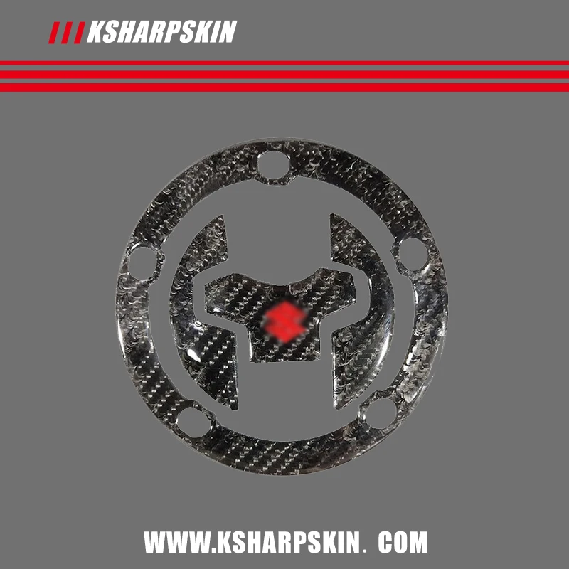 

Motorcycle sticker protection pad scratch-resistant 3D carbon fiber tank gas cap pad filling cover decal for SUZUKI GSX-S750