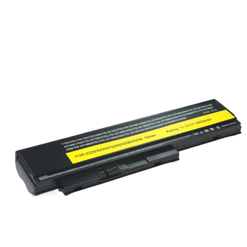 Аккумулятор для ноутбука Lenovo Thinkpad X220 X220I X220S 42T4899 42T4900 42T4942 42T4872 42T4865 42T4866 4400 мАч 11 1 В