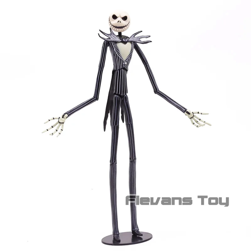 

The Nightmare Before Christmas Jack Skellington with Interchangeable Heads Figure Figuine Doll Cute Model Decoration PVC Toy