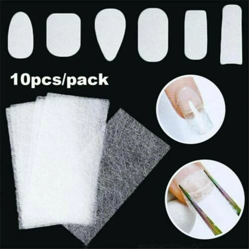 Nail Care Glass Fiber Silk Nail Packaging Sticker for Gel Extension Nail Tools