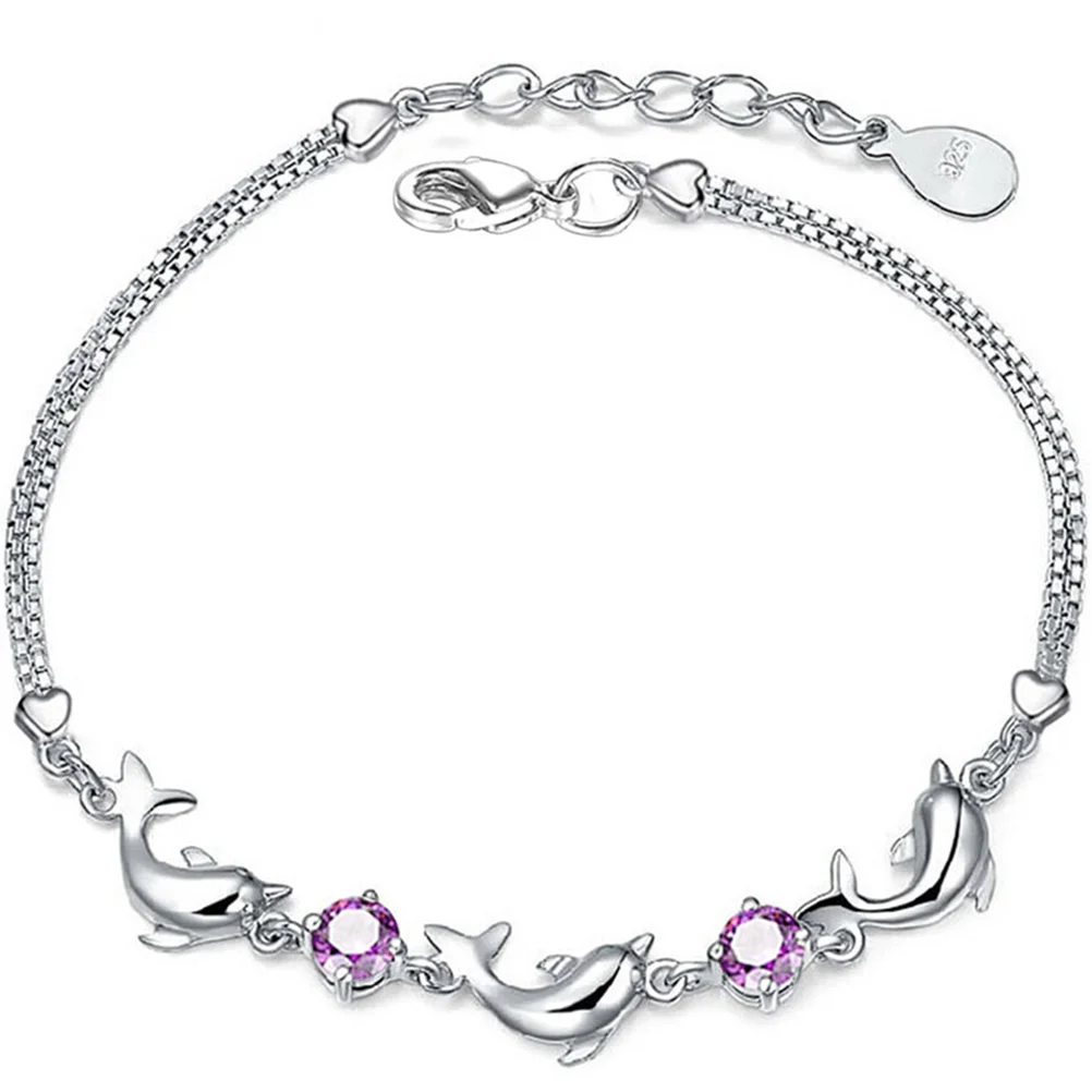 

Bracelet Braceletsdolphingirls Aesthetic Teen Jewelry Chain Wrist Gifts Adjustable Ocean Girlfriend Holiday Beach Trendy Stuff