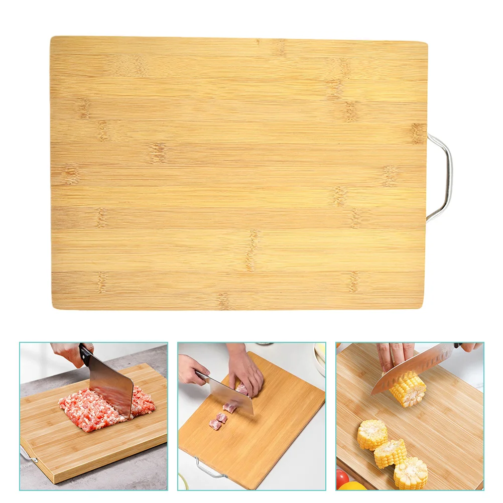 

Wood Cutting Board Household Chopping Board Heavy Duty Serving Board Kitchen Cutting Board for Meat Cheese Vegetables 32X22cm