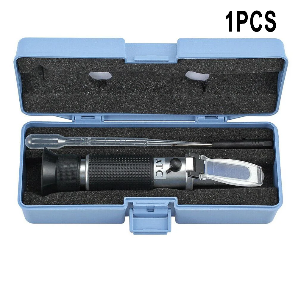 

1PC Handheld ATC Refractometer 0-100% Seawater Salinity Measurement Tester Sea Water Salinometer ATC 10 ~ 30°C