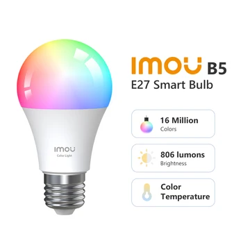 IMOU B5 Smart Led Bulb E27 RGB Lamp Dimmable Colorful Bulb bombilla led Inteligente Lampada Samrt Home inteligente ampoule timer
