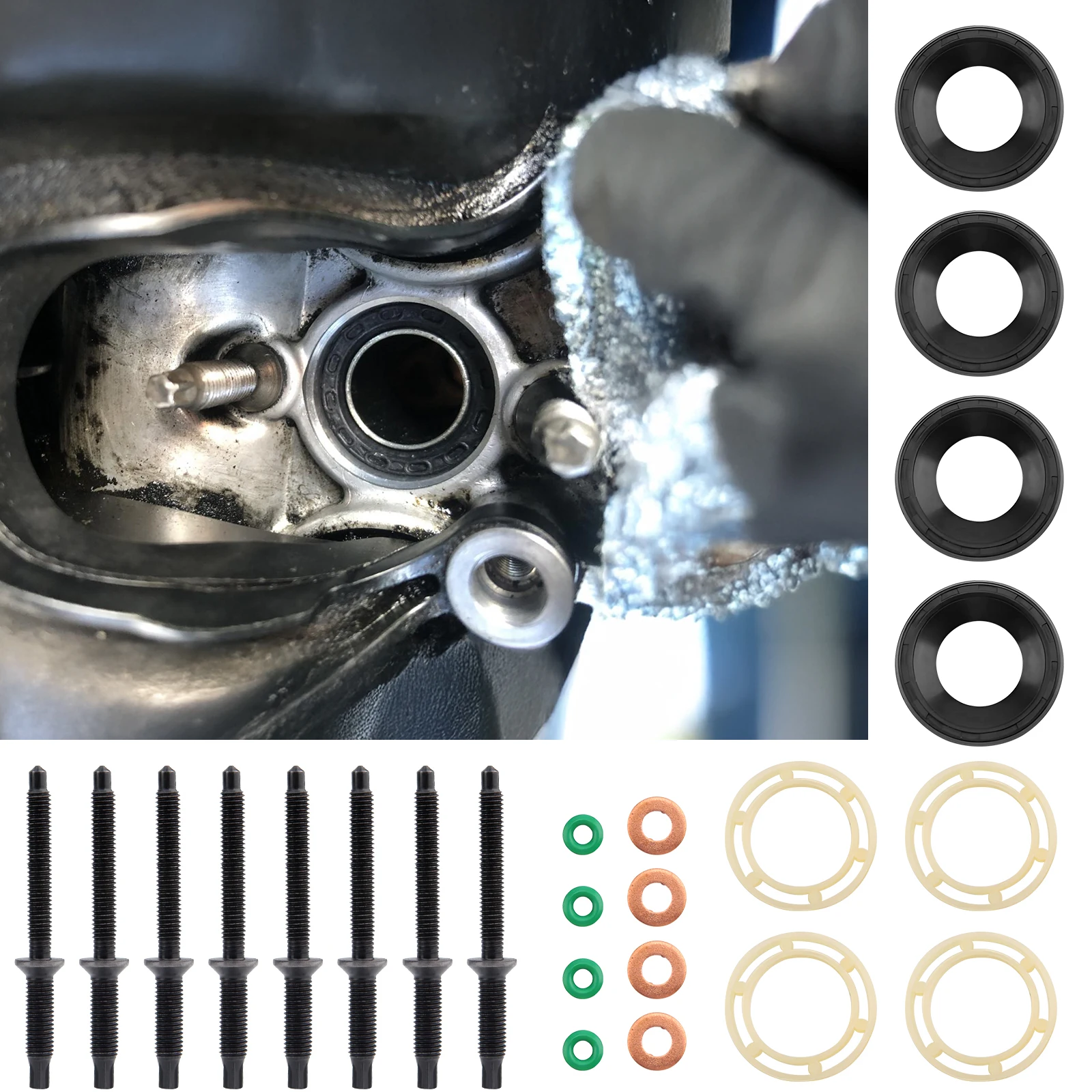 Для Citroen Peugeot Ford Volvo MINI Suzuki уплотнительная шайба топливной форсунки комплект