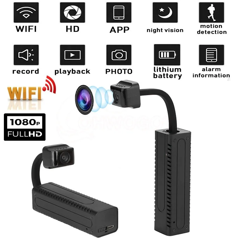 

MINI Cameras WIFI IP 1080P Portable Night Vision Remote Control Home Security Protection Micro Camcorders Surveillance Recorder