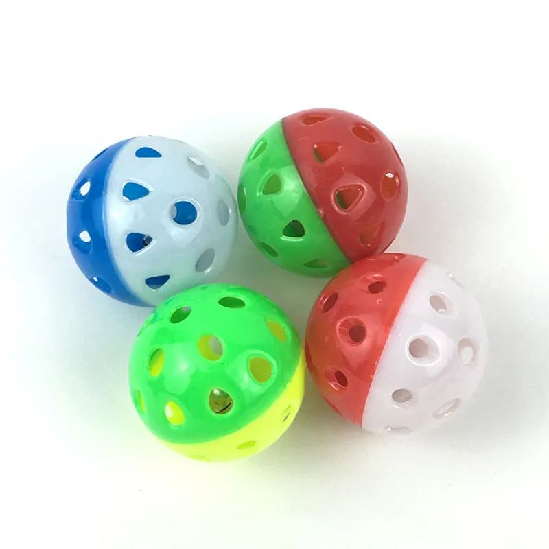

1pcs Cat Toy Cat Bell Ball Toys Interactive Funny Plastic Cat Jingle Ball Toy Cat Accessories Cat Toys for Cats Random Color