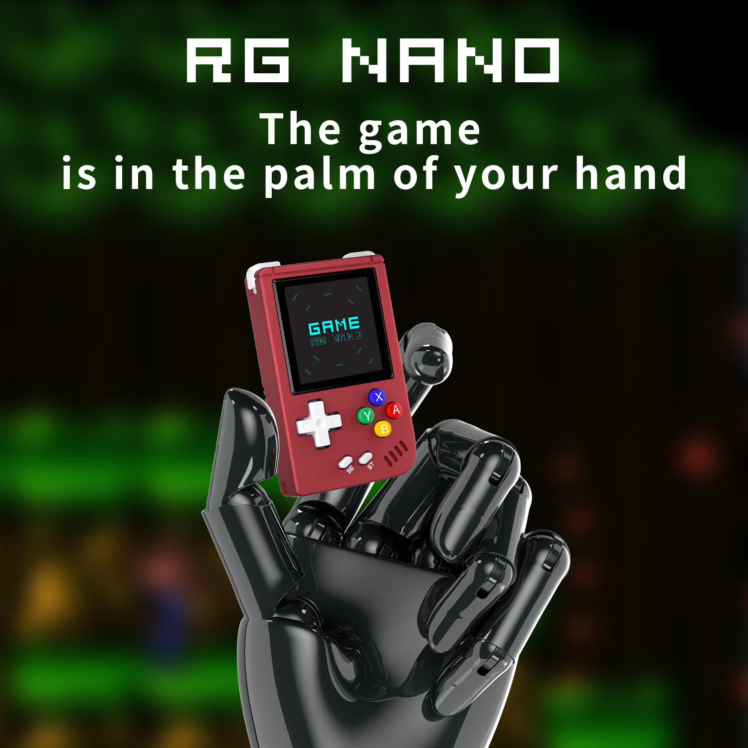 

Мини-игровая консоль Anbernic RG Nano, карманный игровой мини-плеер с IPS-экраном 1,54 дюйма, портативная игровая консоль с системой Linux, металлический корпус
