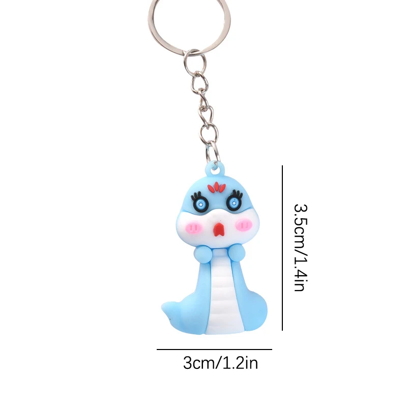 Креативный брелок-подвеска в виде змеи милый мультяшный зодиак змея год подвеска