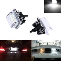 2pcs car led number license plate light canbus no error turn signal for mercedes benz w204 w204 5d w212 w216 w221w216 c207 c21