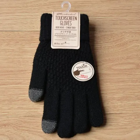 Кашемировая Женская осенне-зимняя теплая плотная перчатка для катания на лыжах и велосипеде