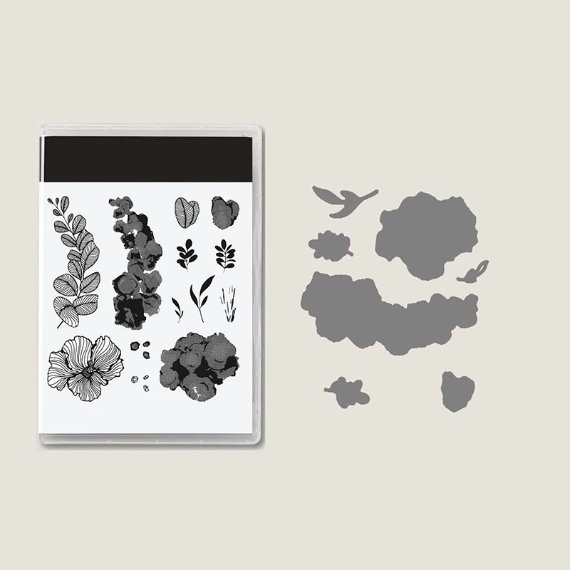 

New Arrival Flower 2022 Metal Cutting Dies and Clear Stamps DIY Scrapbooking Card Paper Crafts Making Photo Album Decor