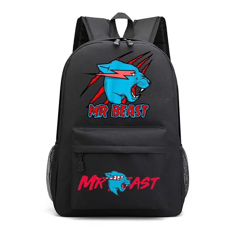 

Hot Selling Mr Beast Lightning Cat Backpack Mr Beast Bags Cartoon Mochila Student Schoolbag Casual Back Pack Teenager Travel Bag