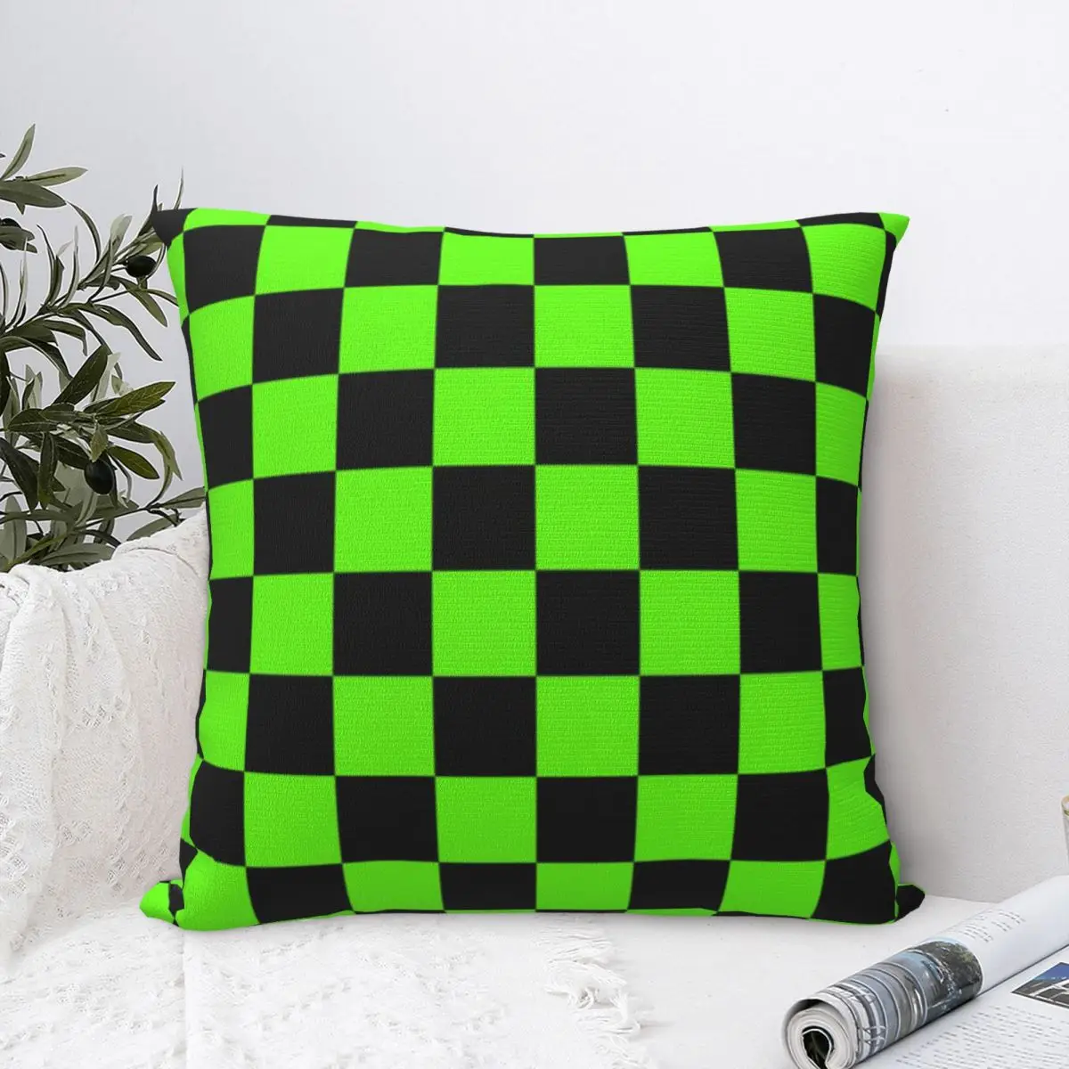 

Check V - Lilac Twist Soft Pillowcase Cushion Covers Cases Home Decor American retro Street Classic Cute Kids Room Cartoon Soft