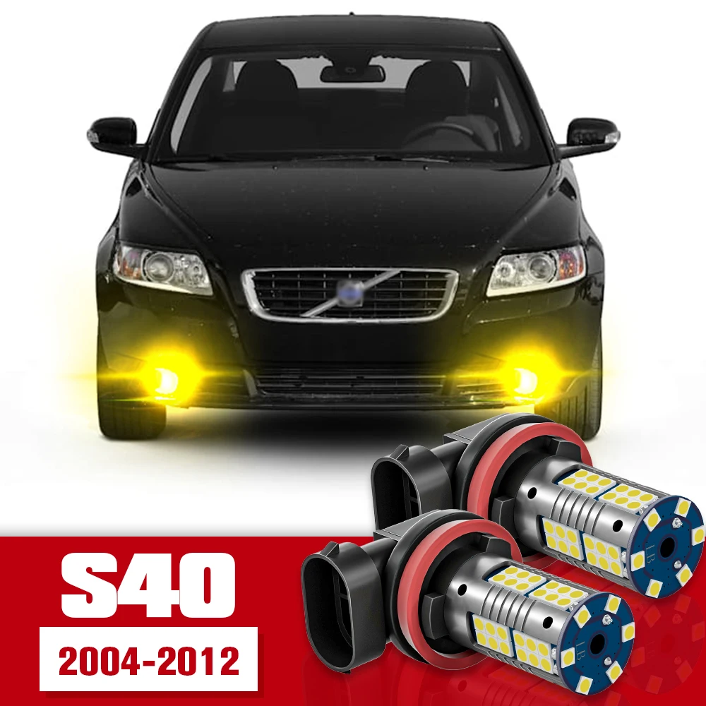 

2pcs Front Fog Light Accessories LED Bulb Lamp For Volvo S40 2004-2012 2005 2006 2007 2008 2009 2010 2011