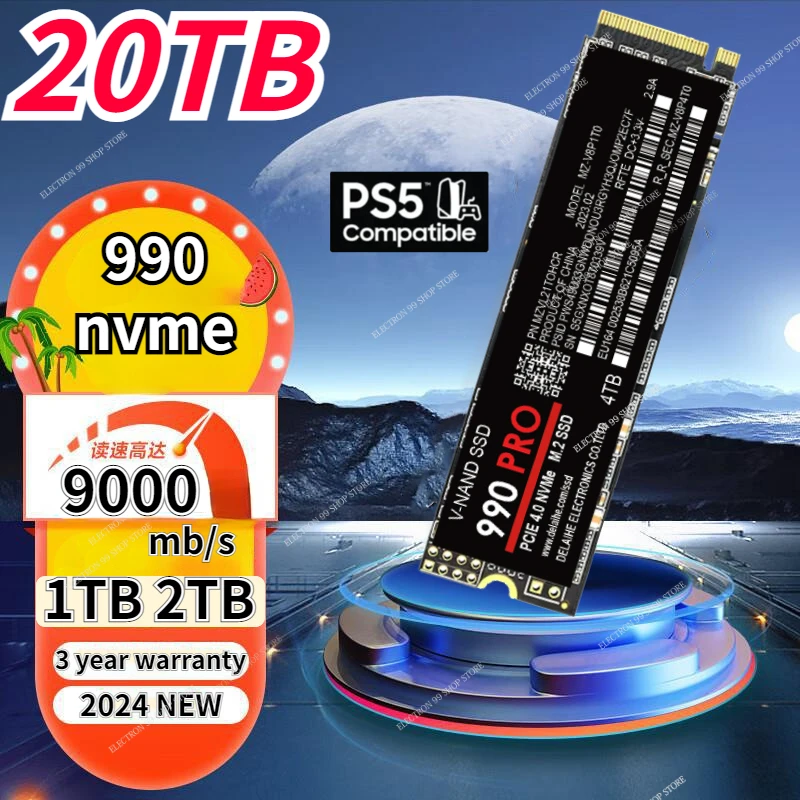 

PS5 980EVO PLUS 8TB Original M2 ssd NGFF 2280 500GB 256gb 1TB 2tb 4TB 990PRO NVMe Hard Drive For famous brand laptop PC 9000MB/S