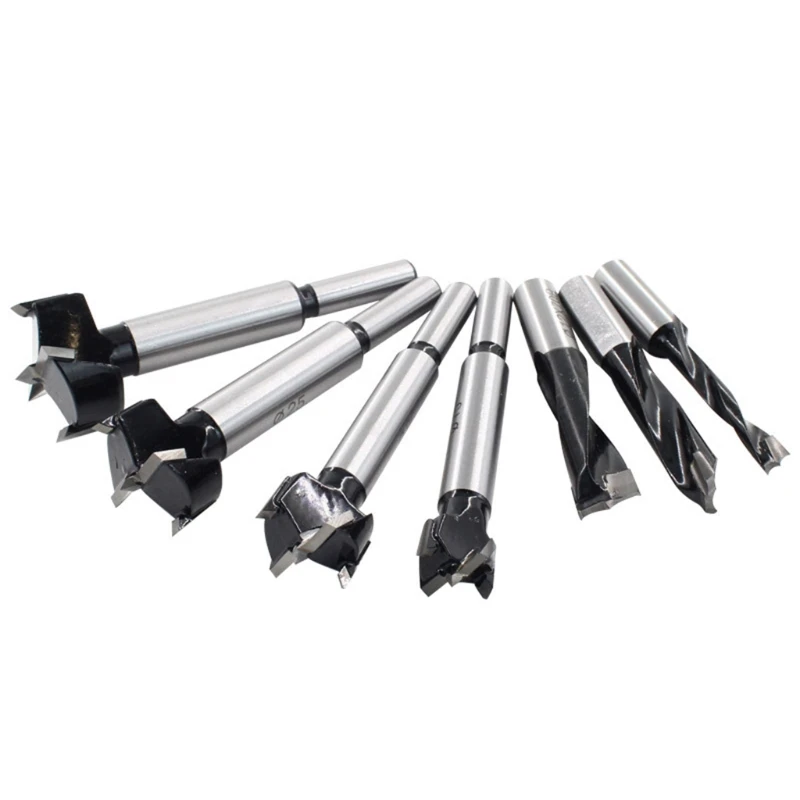 

Hinge Hole Opener Set Alloy Plate Multi Drilling Holes Hinge Boring Hole Size Saw Cutter Drill Bit Combination Hand Tool