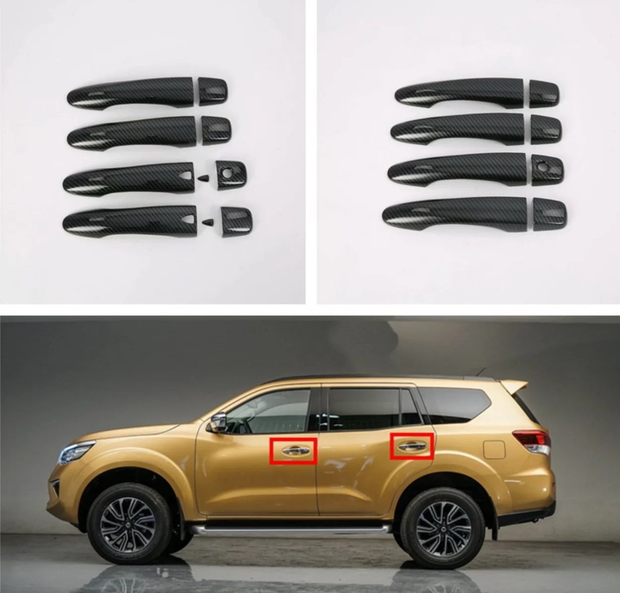 

Чехол для дверной ручки Nissan TERRA 2018, 8 шт., хромированный АБС-пластик, углеродное волокно, автомобильные аксессуары