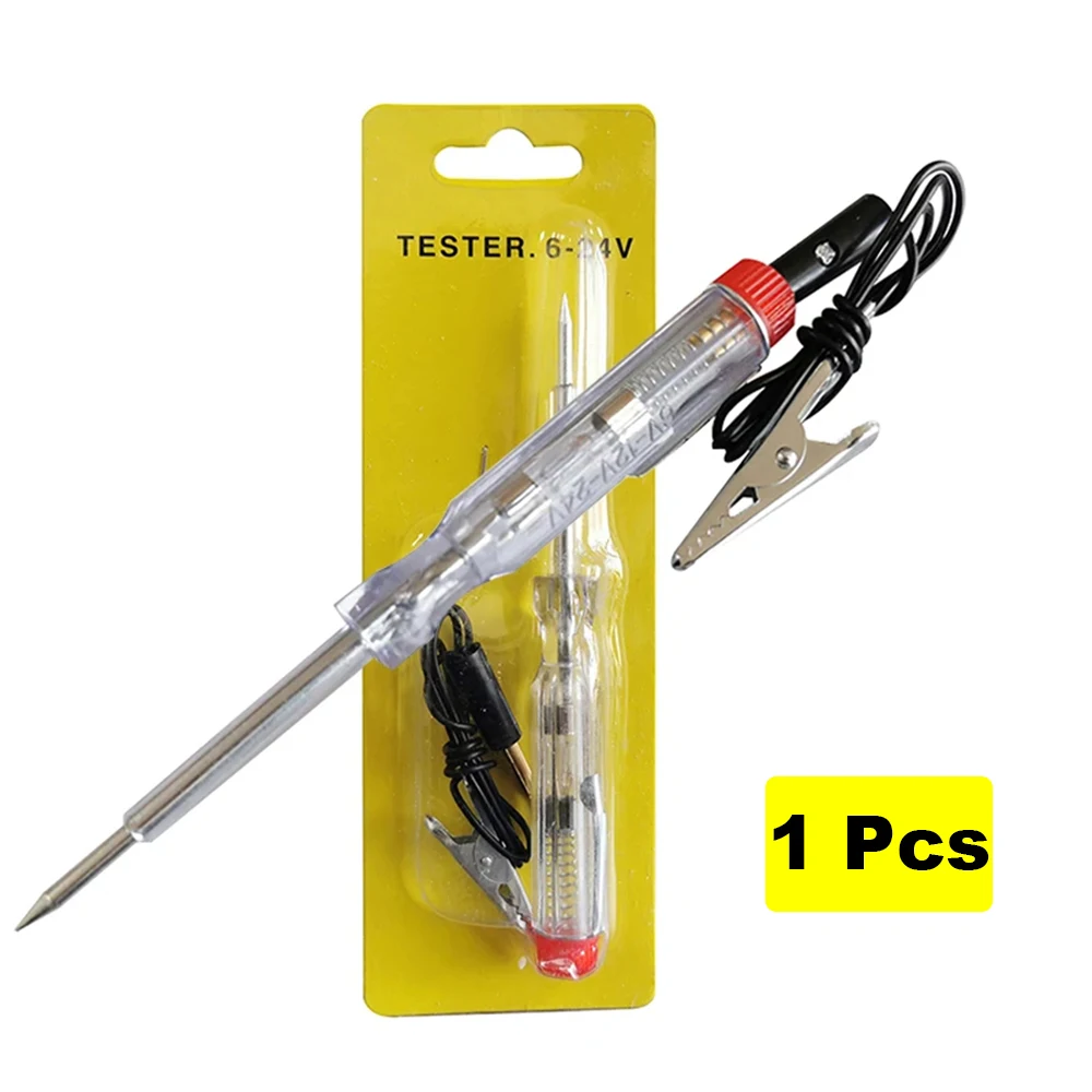 

Тестовая ручка постоянного тока 6 В-24 В, электрический автомобильный тестер, автомобильные диагностические инструменты, тестер напряжения цепи для автомобиля, грузовика, мотоцикла