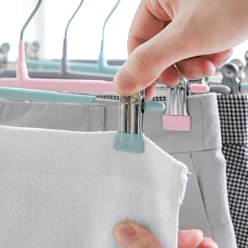 

Stainless Steel Pants Jacket Rack Pants Rack Clip Wardrobe Multi-functional Pants Rack Clothing Store Special Pants Clip Home