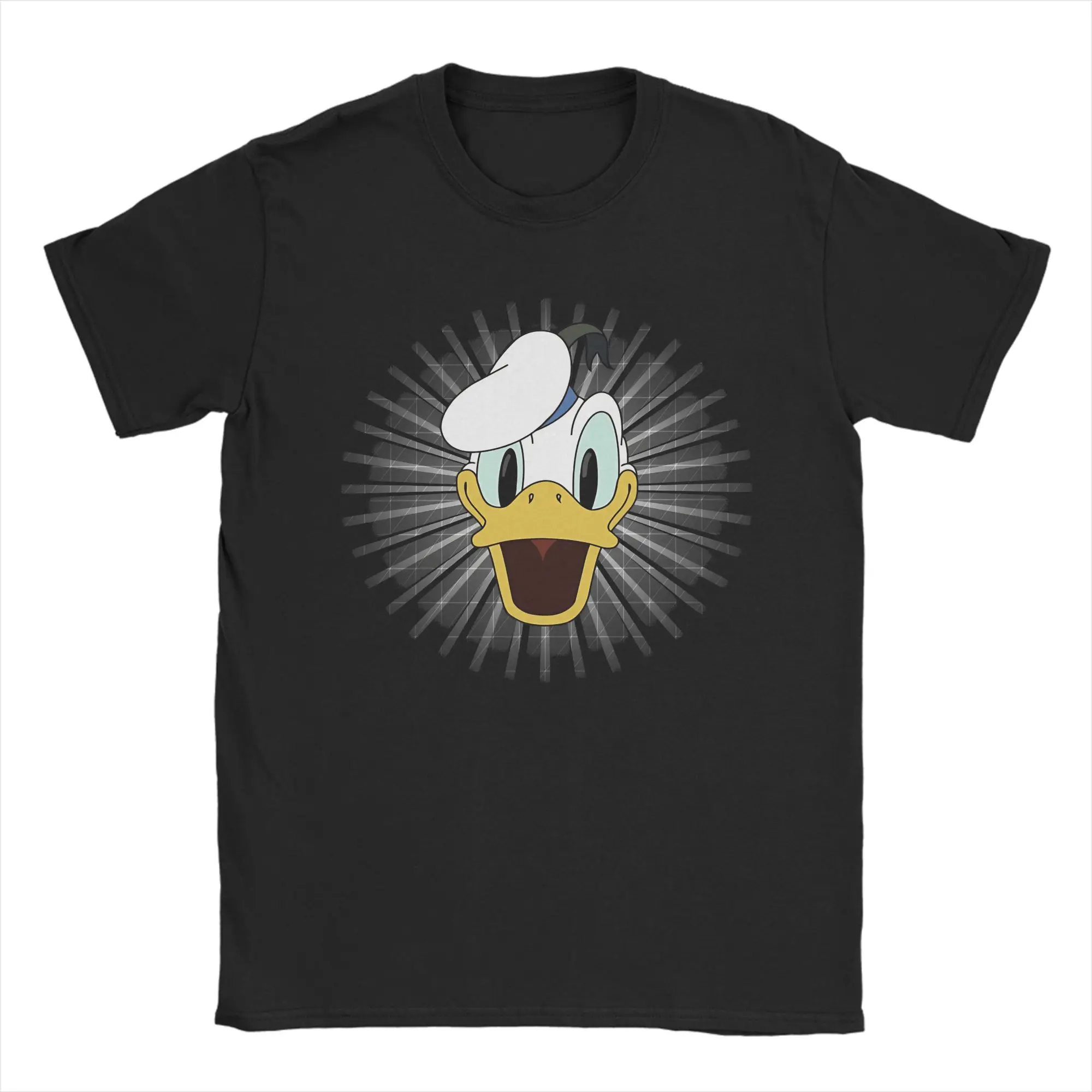 Фото Мужская футболка D-DuckTales Donalds Duck, одежда из 100% хлопка, забавная футболка с короткими рукавами и круглым вырезом, подарок на день рождения, футболка №1