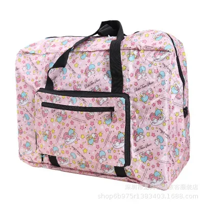 Sanrio, сумка hello kitty, складная сумка для багажа, водонепроницаемая большая дорожная сумка с мультяшным рисунком My Melody, сумка-мессенджер через плечо