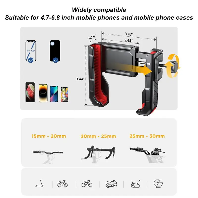 Велосипедный держатель для телефона крепление на руль мобильного зажимы