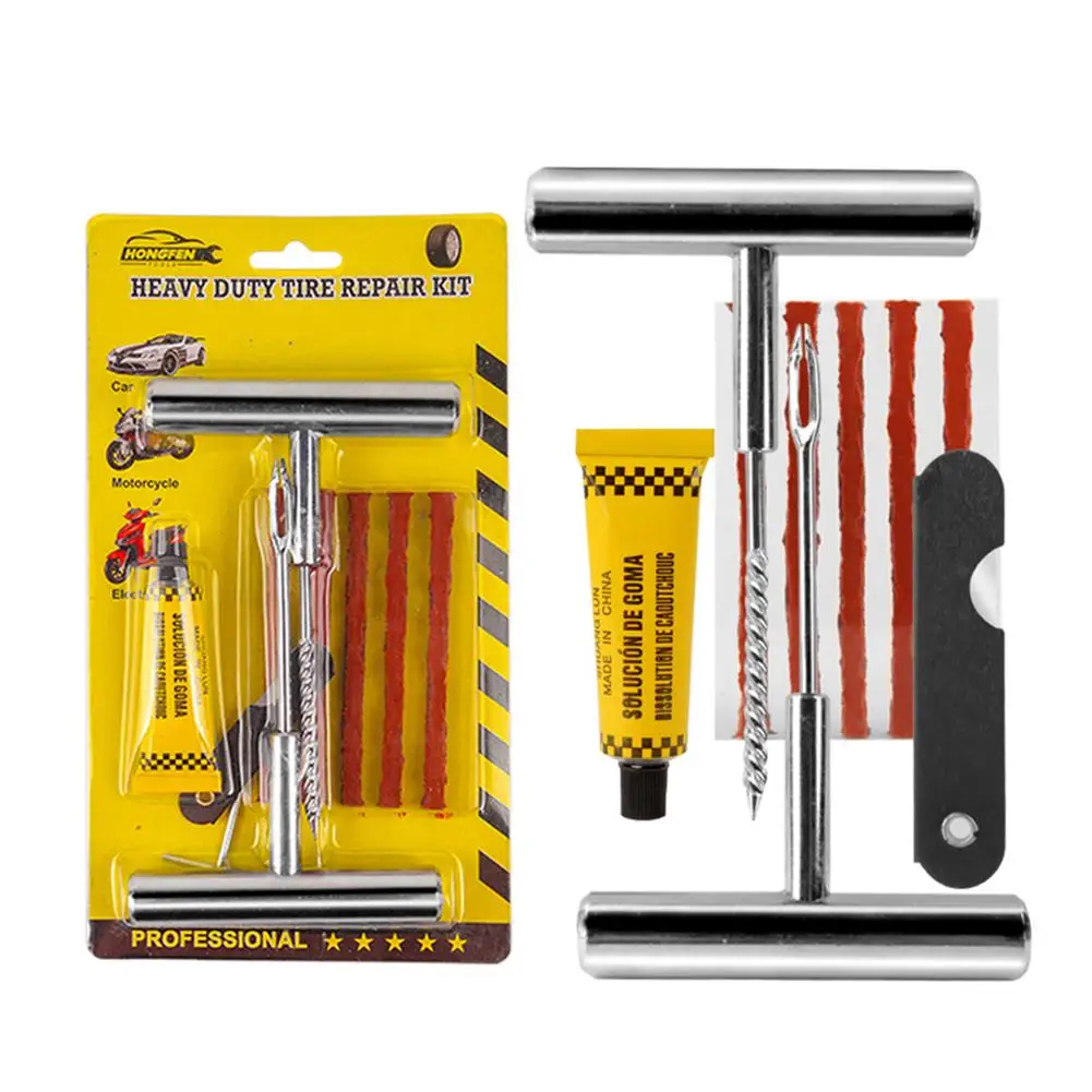 

Набор инструментов для ремонта автомобиля, комплект из 6 насадок из нержавеющей стали для экстренных бескамерных колес и шин