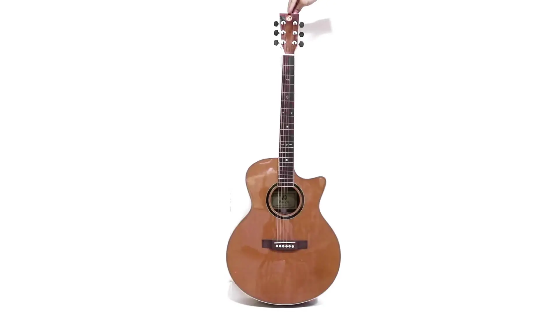 

W-MES-41A 41 inch high quality OEM solid top koa acoustic guitar