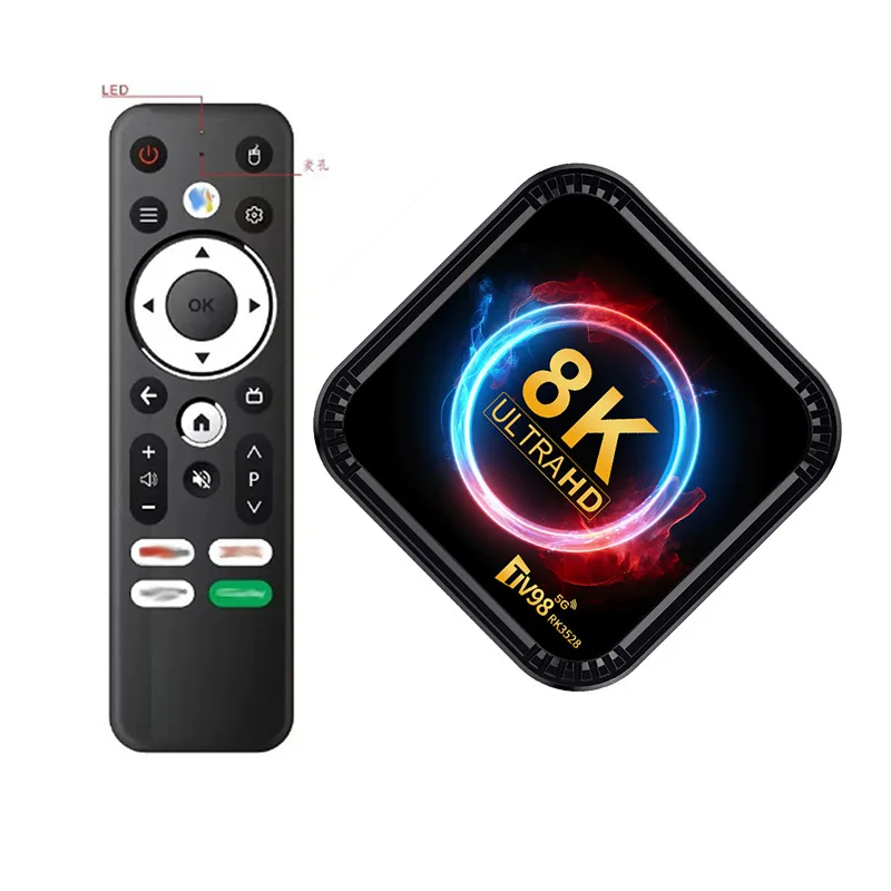 TV98 RK3528 set-top box 8K 4K HD 5G dual WIFI6 Android 13 Bluetooth Game 2G 16G 4G 32G TV