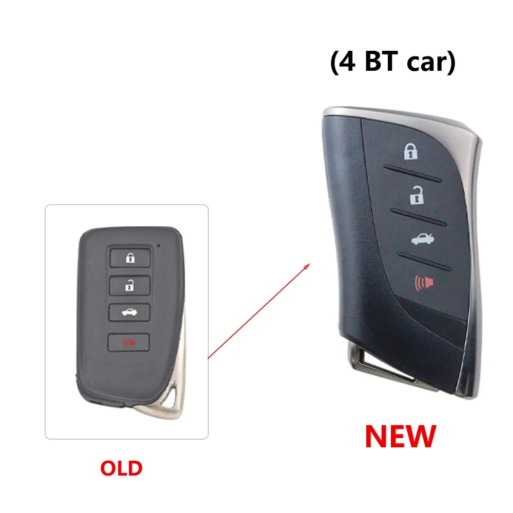 Обновленный автомобильный брелок для ключей, корпус для Toyota Land Cruiser 200 Prado 150 LC200 LC150 для Lexus Modified