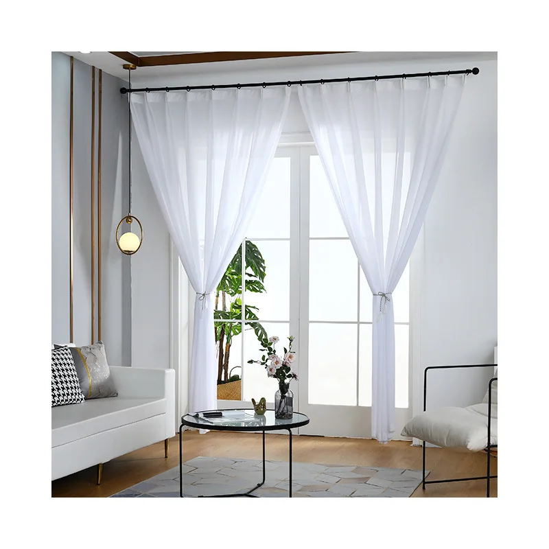 Прозрачные шторы для гостиной высотой 300 см фильтрация света и защита