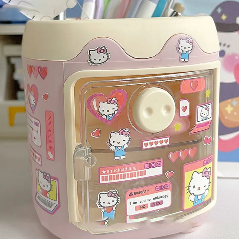 

Милый держатель для ручек HelloKitty Kuromi My Melody Dalek мультяшное настольное украшение большой емкости нейтральная ручка органайзер для кистей для м...