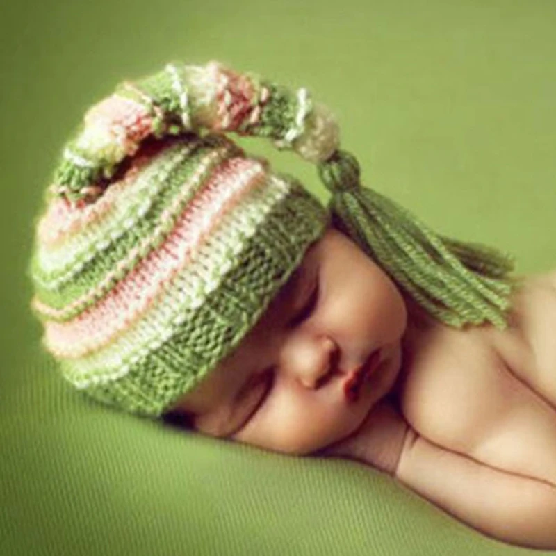 

Детские вязаные шапки ручной работы, шапка, реквизит для фотосъемки новорожденных, аксессуары для фотографирования младенцев