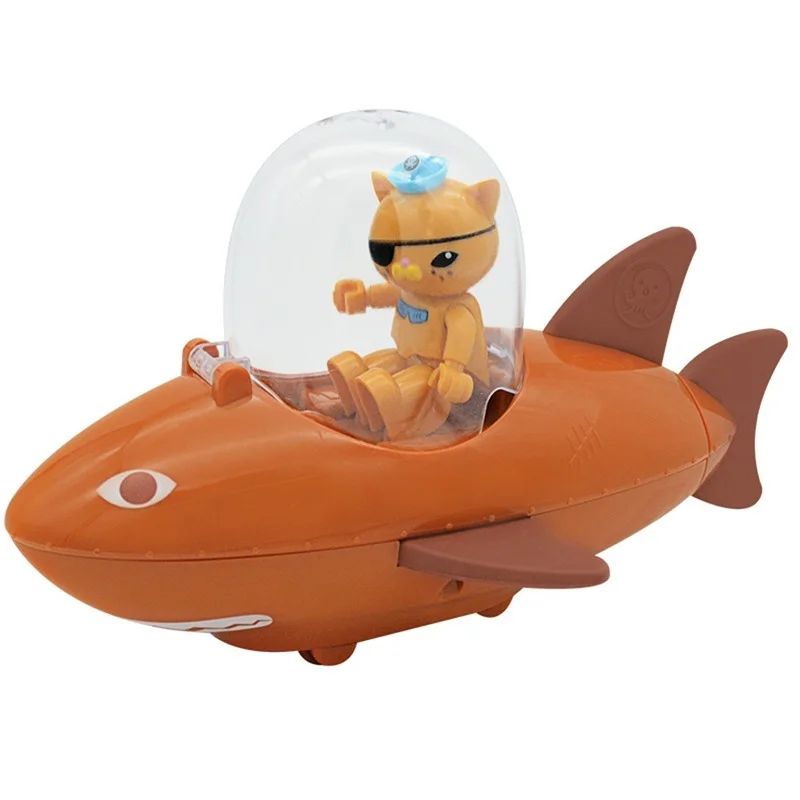 octonauts submarine toy lantern fish boat figure model doll children bath water playing toy bathroom early education toys free global shipping