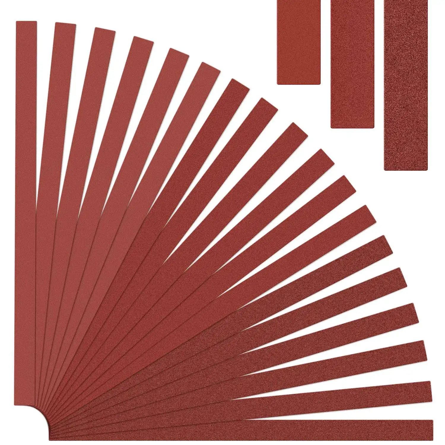 

30 Pcs Guitar Fret Leveling Replacement Sandpaper Guitar Luthier Tools for Sanding Beam Fret Leveler-Red