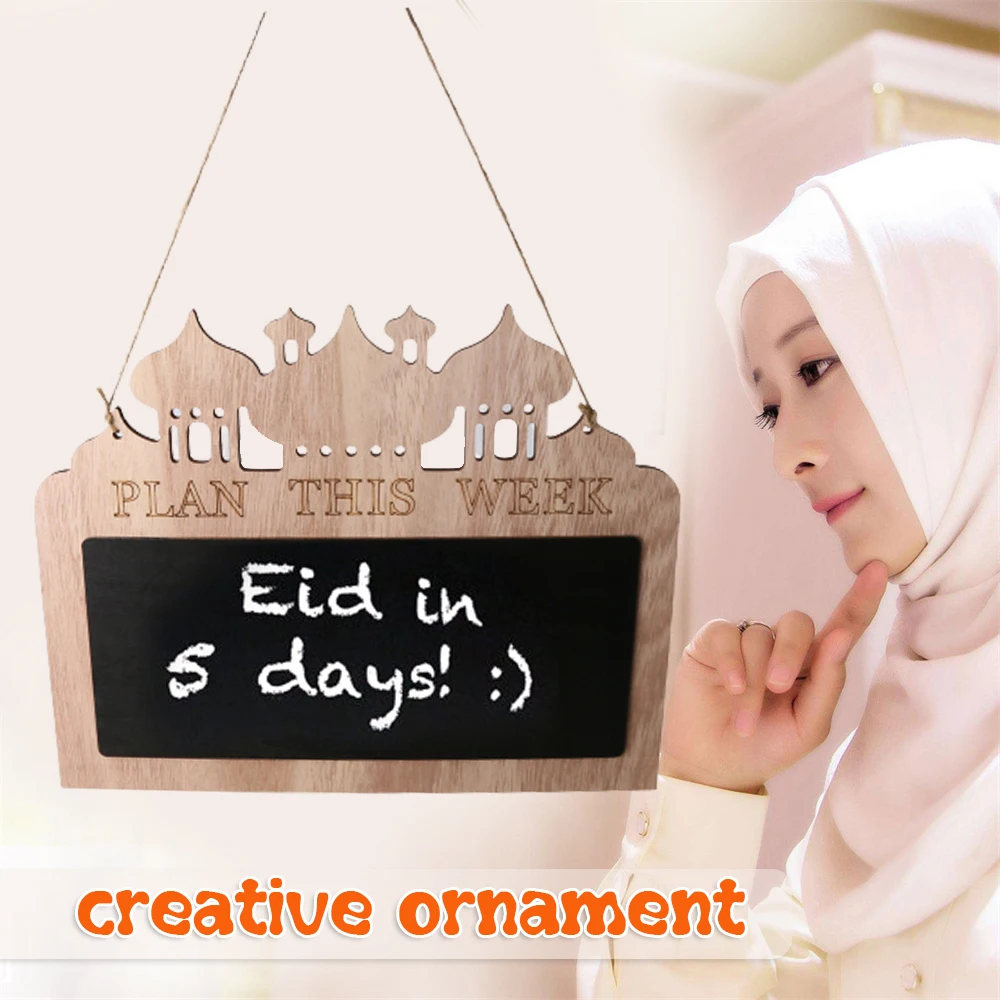 

Доска с обратным отсчетом в исламе, деревянная подвесная доска с календарем, декоративная подвесная доска для сообщений, товары для вечерни...