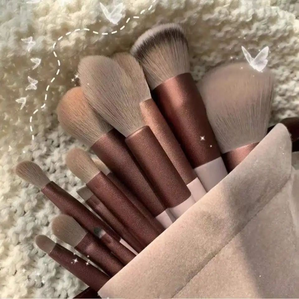 New! 13 PCS/Lot Makeup Brushes Set Eye Shadow Foundation Women Cosmetic Powder Blush Blending Beauty Make Up Tool Professional