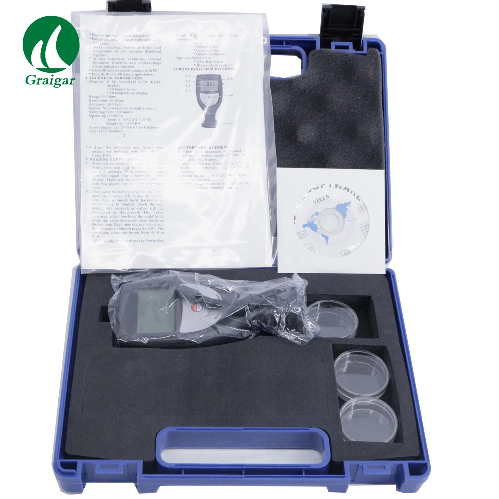 

New Pertable WA-60A Integrated Type Food Water Activity Meter