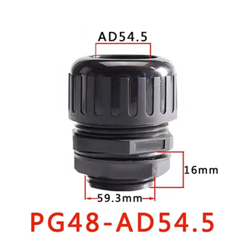 

Водонепроницаемый соединитель сильфона PG7-AD10/PG48-AD54,5 Стопорная головка волновой трубы Соединение с внешней резьбой для выдержания давления воды