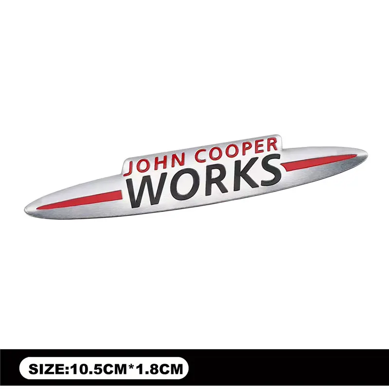 

Алюминиевые автомобильные наклейки, интерьерный декор, наклейка для мини-родинки, Clubman JCW F55 F56 R55 R56 R60 F60, значки, аксессуары