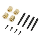 4 шт латунный 12-миллиметровый шестигранный Расширенный адаптер с колесным валом для YK4082 YK4102 4103 YiKong RC Гусеничный автомобиль, обновленные детали