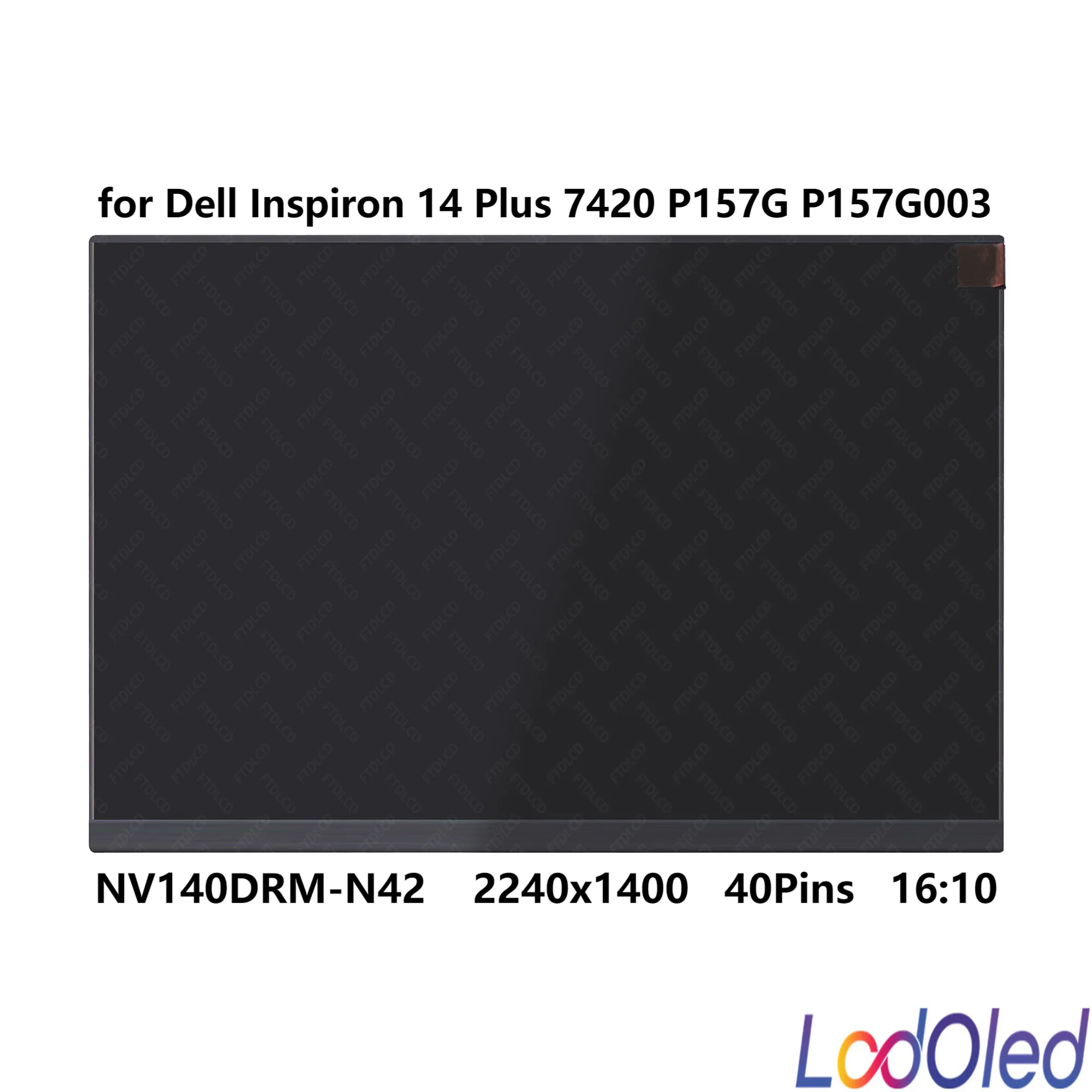 ЖК-экран IPS 14 0 дюйма 16:10 2240x1400 NV140DRM-N42 для Dell Inspiron Plus 7420 P157G P157G003 не сенсорный 40