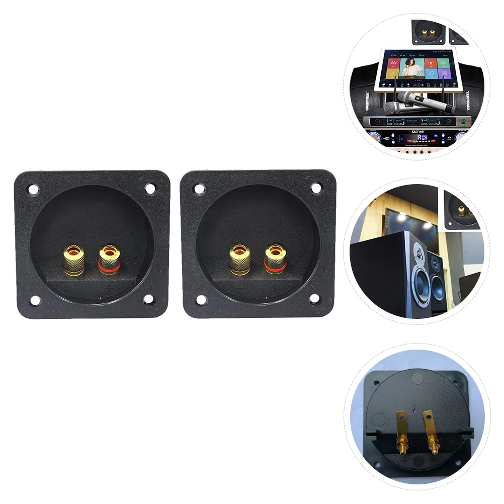 

Terminal Speaker Box Cup Plate Connectors Post Binding Way Screw Stereo Subwoofer Wire Loudspeaker Connector Jack Subwoofers
