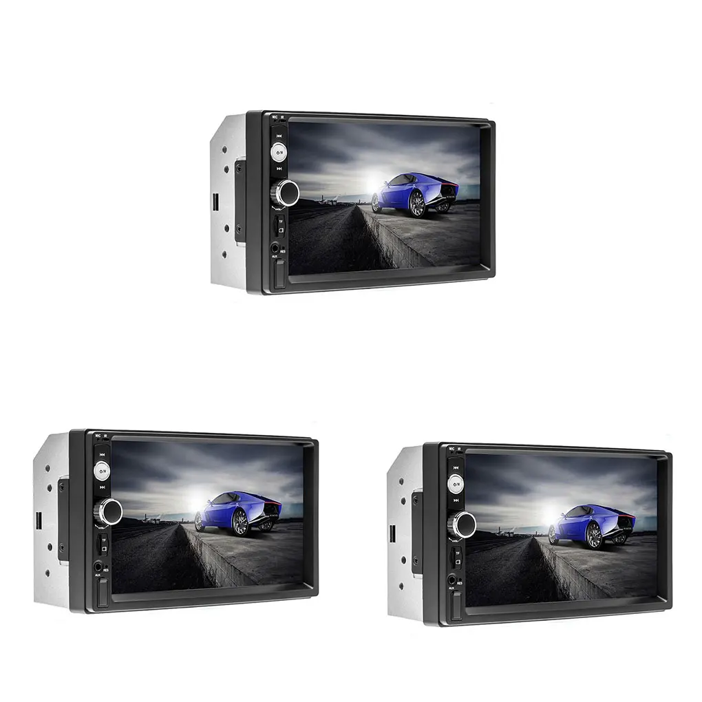 

Bluetooth-compatible Car MP5 Player Detachable 7-inch Sound Knob Memory Card Video Playing Radio Accessories 7018B